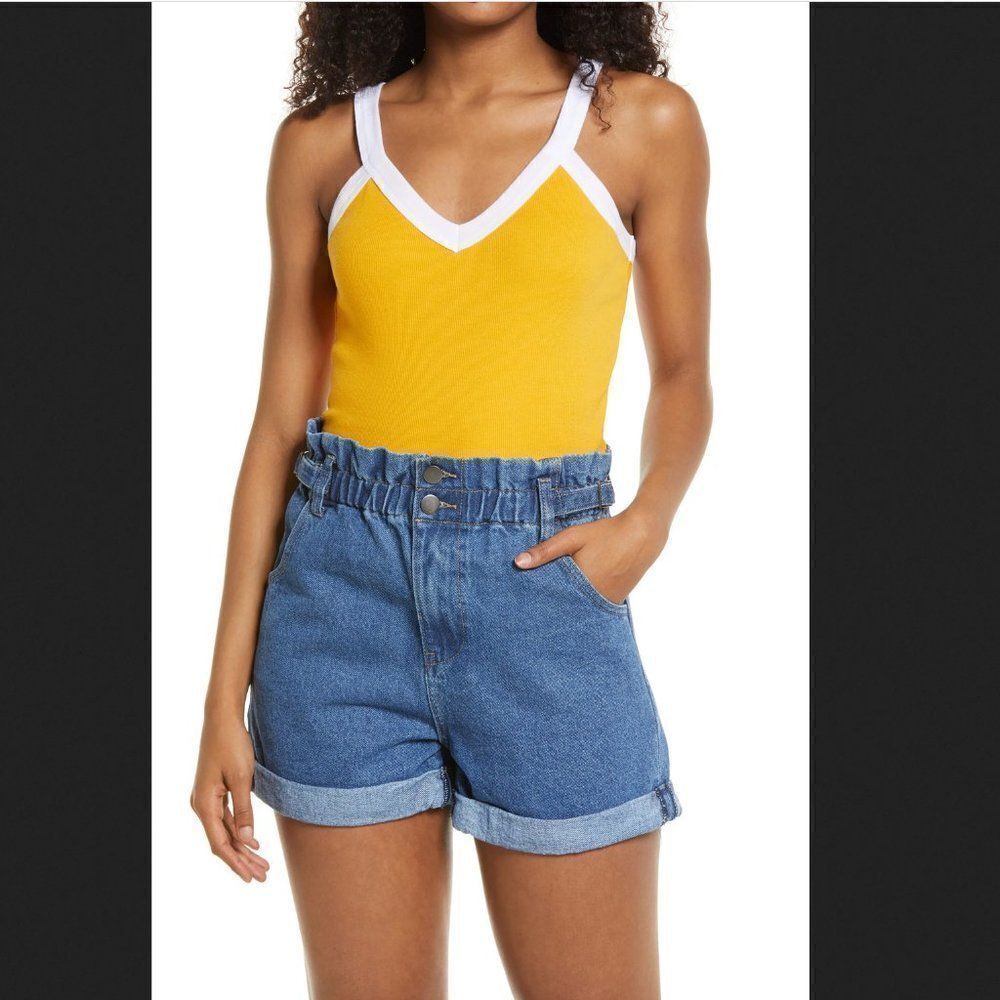 5/$25‎ Summer Sale!!! BP V-Neck Rib Tank in Orange Size Large